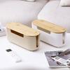 Dustproof Cable Storage Box Multi-Functional Portable Power Strip Storage Box With Lid Breathable Socket Storage Box Desktop