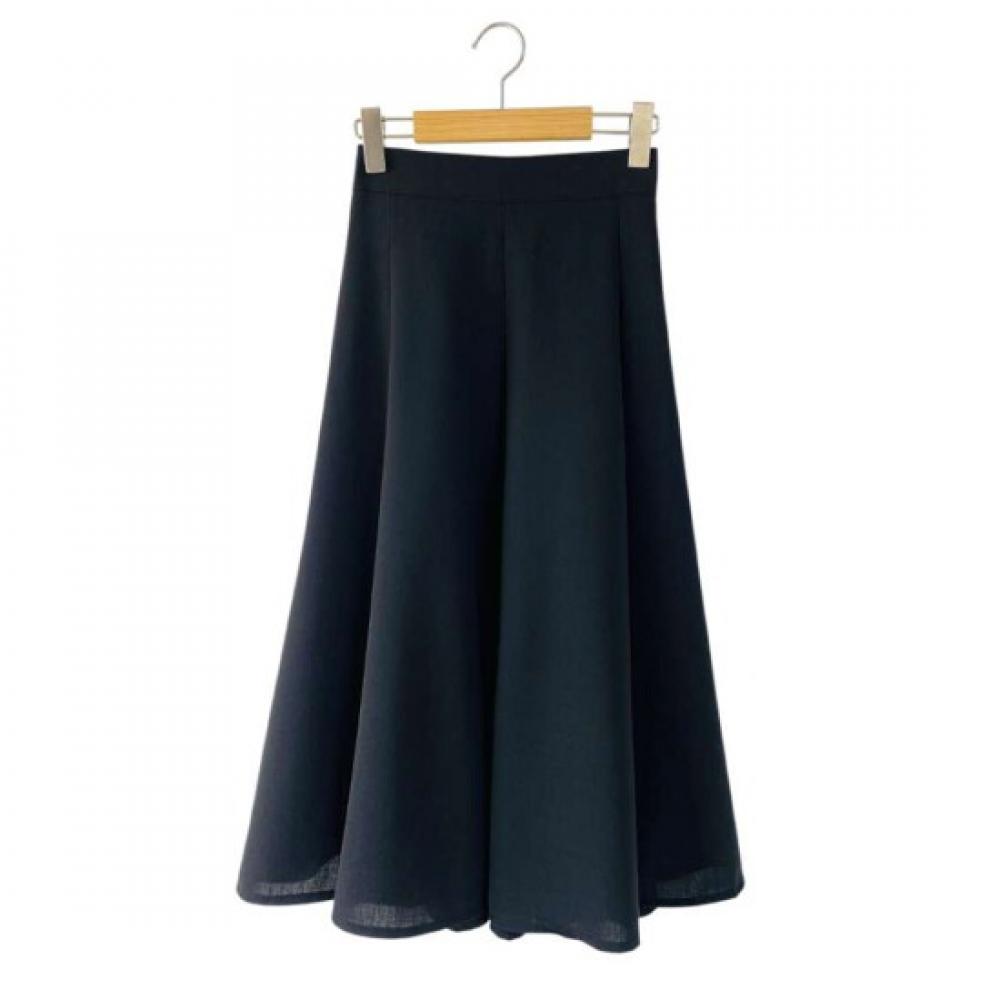 Shop Women A Line flAre Long Skirt blAck Stj Wsk 4586