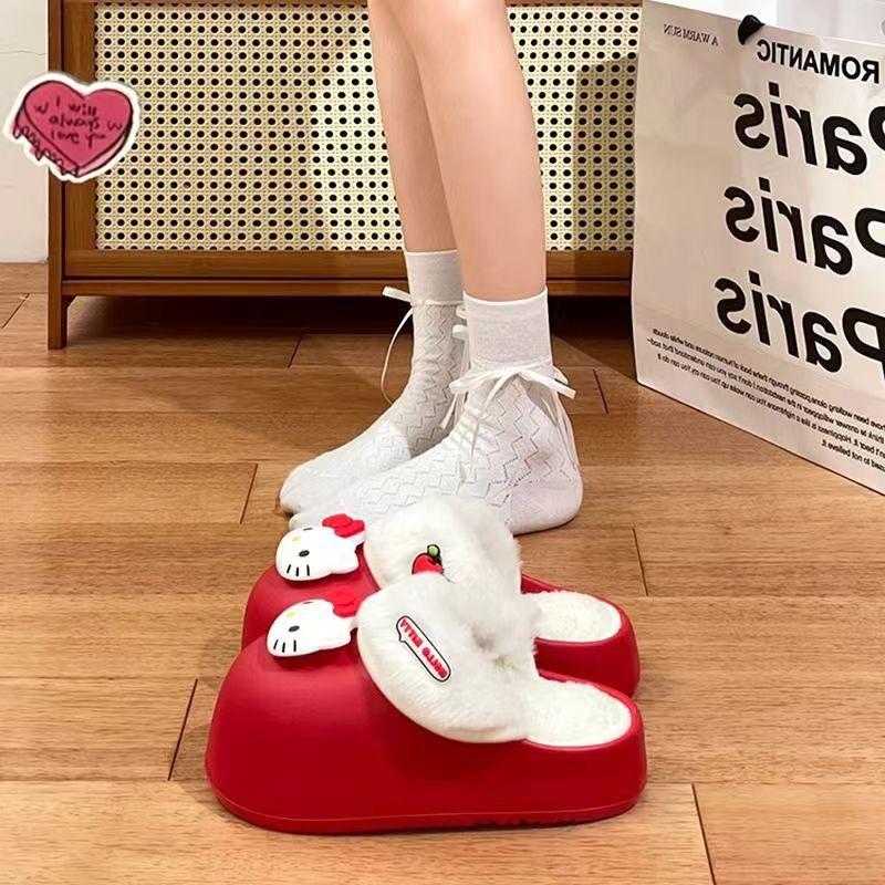 Съемные хлопковые тапочки женские зимние новые домашние комнатные милые мультяшные теплые водонепроницаемые хлопковые шлепанцы женская обувь