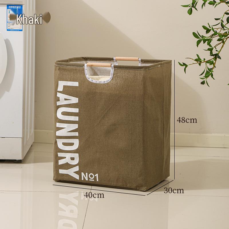 Large Foldable Waterproof Laundry Hamper - Portable Fabric Storage Basket for Bathroom