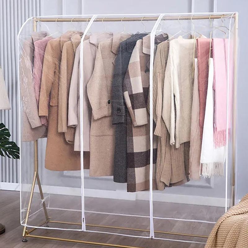 Бытовая напольная вешалка Прозрачный пылезащитный чехол PEVA Stereo Утолщенные пылезащитные чехлы Большая вместимость Чехол для хранения одежды от пыли