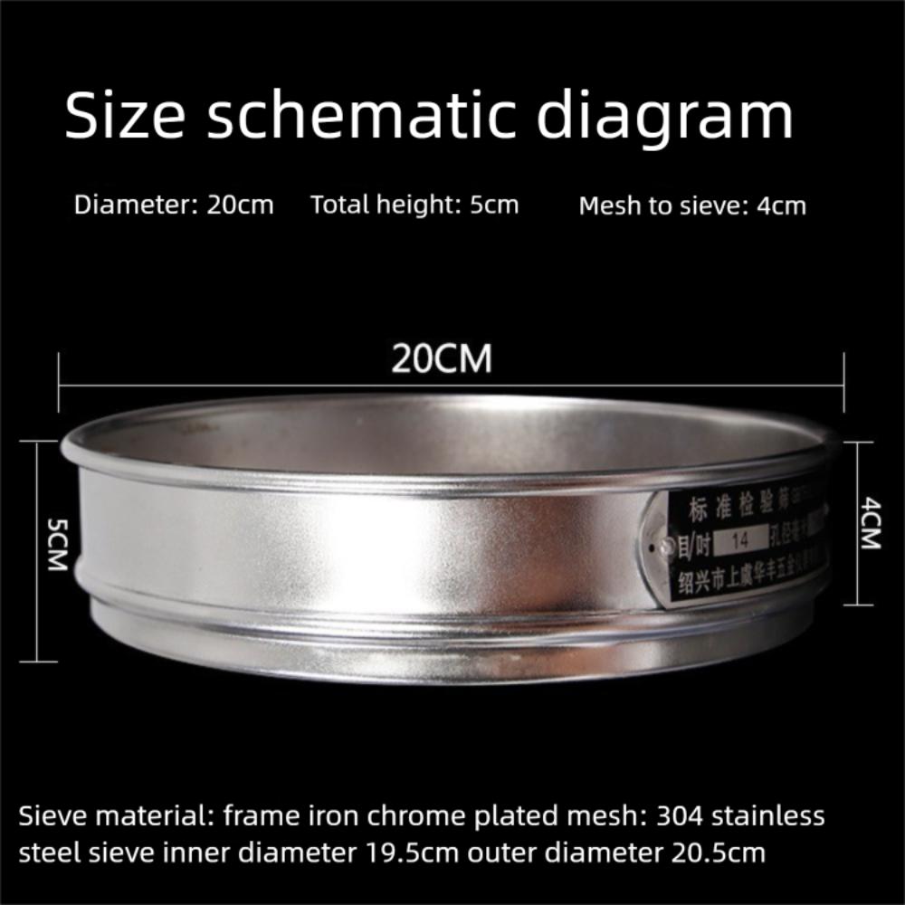 Двухслойное сито из нержавеющей стали 100/200 меш, стандартное сито для отбора проб для фармакопеи