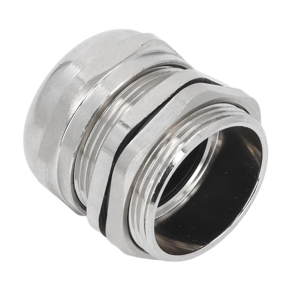 M32 Cable Gland Stainless Steel IP68 Wire Glands Joints Adjustable EMI Shielding Waterproof Connector Junction Boxes