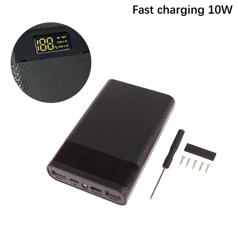 Diy Power Shell For Ip Xiaomi 4*18650 Power Bank Case External 15000Mah Battery Charge Storage Box Shell Without Battery