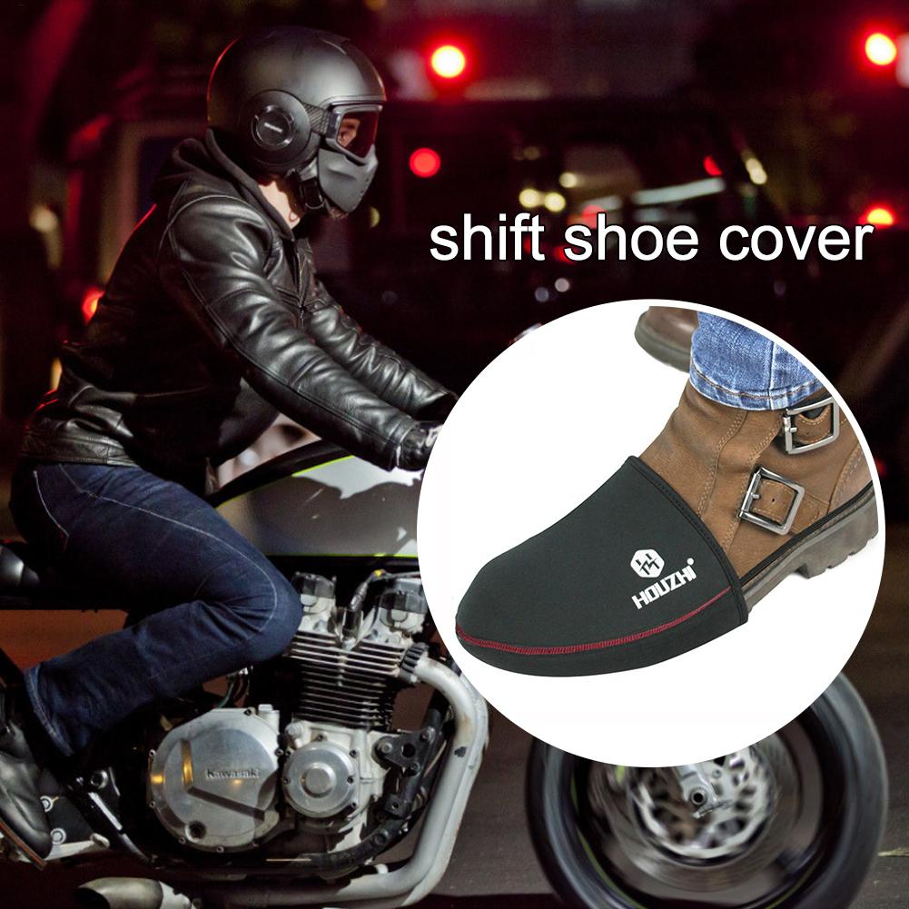 Black Motorcycle Shoes Protective Motorbike Gear Shifter Men Shoe Boots Protector Shifts Sock Boot Cover Shifter Guards
