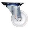 Swivel wheel, trolley set, 100mm, 150kg, JPPP 1001, WHITE, polypropylene