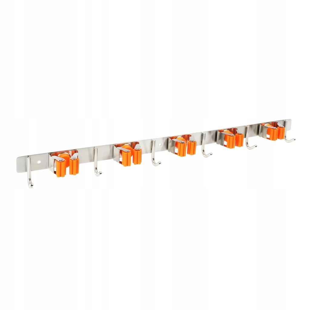 Hook Holder for Tools, Brooms, Mops, Brushes - 5 Places