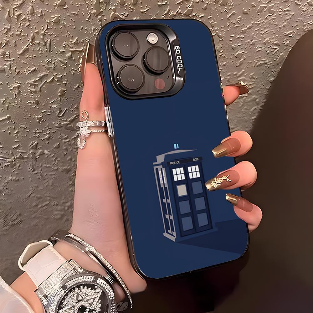 D-Doctor W-Who Phone Case For IPhone17 Air 16 15 14 Plus 13 12 11 Pro XS Max Silver Black Bumper Case