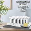Нетоксичные строительные блоки Мемориала Линкольна, конструктор, кубики, подарки на день рождения для детей, модель-конструктор с мелкими деталями, игрушки 979 шт.