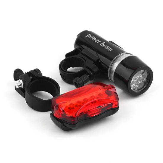 Waterproof 5 Bicycle Front Head Tail Rear Light & LEDs Bike Safety Flashlight