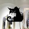 Cute Removable 3D Cats Sticker  Black Cats Wall Stickers Window Sticker Halloween Decorations
