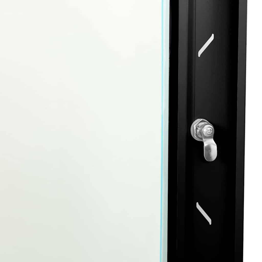 Сетевой шкаф с местом для хранения Черный 60 x 45 x 65 см Сталь
