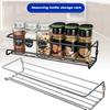 1/4Pcs Wall Mounted Spice Rack Organizer Rust-Proof Corrosion Resistant Strong Load*bearing Ventilated Kitchen Rack Storage Shelf