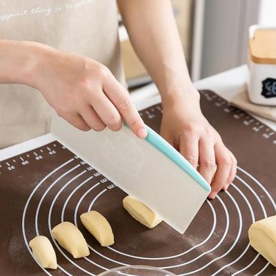 9-дюймовый резак для теста, пластиковые лопатки для торта, скребок для теста с измерительной шкалой, нож для масла, хлеба, пиццы, помадки, инструменты для выпечки своими руками