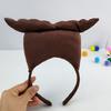 Повязка на голову с мягкой игрушкой, милая подростковая повязка для мытья лица, повязка на голову для Хэллоуинской вечеринки