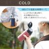 Iris Ohyama SB-O350M Metallic White 350ml Vacuum Insulated Water Bottle, Keeps Water Cold or Hot for 6 Hours, One-Touch Operation