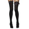 Womens/Ladies Bow Opaque Hold Up Stockings