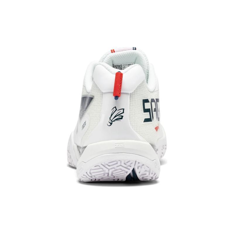 Li Ning Saga II SE Нескользящие износостойкие низкие бадминтонные кроссовки унисекс Белые AYZU001-1