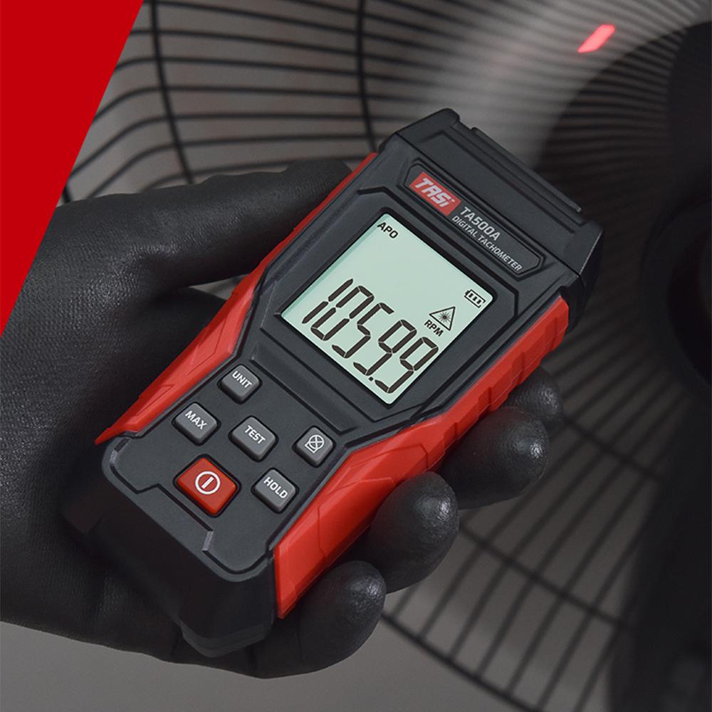 TASI Raqamli Taxometr Aloqasiz Mini RPM Tester O'lchagich LCD Displey Qo'lda Raqamli Taxometr