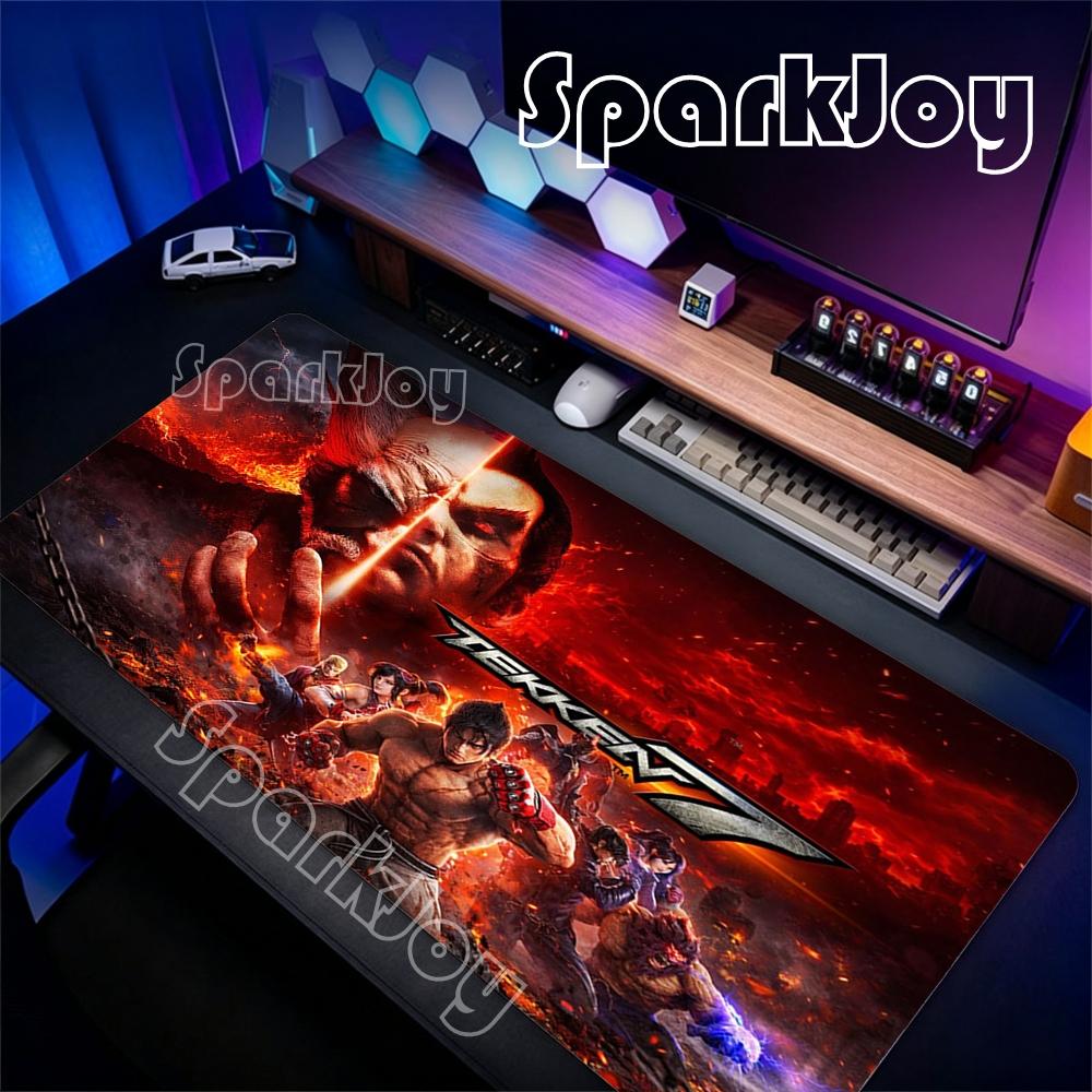 Fighting Game TTekken Mouse Pad Large Keyboard Gamer Mousepad Xxl NonSlip Rubber Gaming Mouse Mat Laptop Keyboard Mouse Carpet