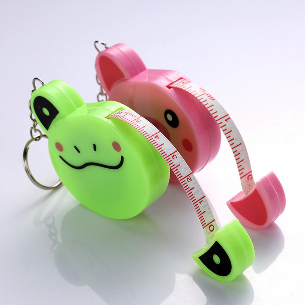 1pc 150cm Mini Tape Meter Tape Tailor Ruler Keychain Measuring Tape Clothing Size Tape Measure Portable Sewing Tools Accessory