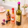 1PC Silicone Bottle Stopper For Bottles Cap Wine Cork Wine Pourer Stopper Silicone Caps Cute Top Hat Fresh-keeping Gel Cork Bar