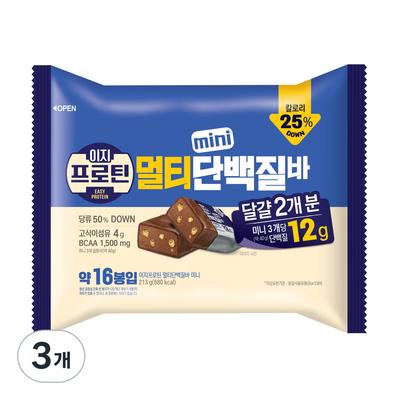 Lotte Well Food Easy Protein Мульти Мини Протеиновый Батончик, 213г, 3 штуки