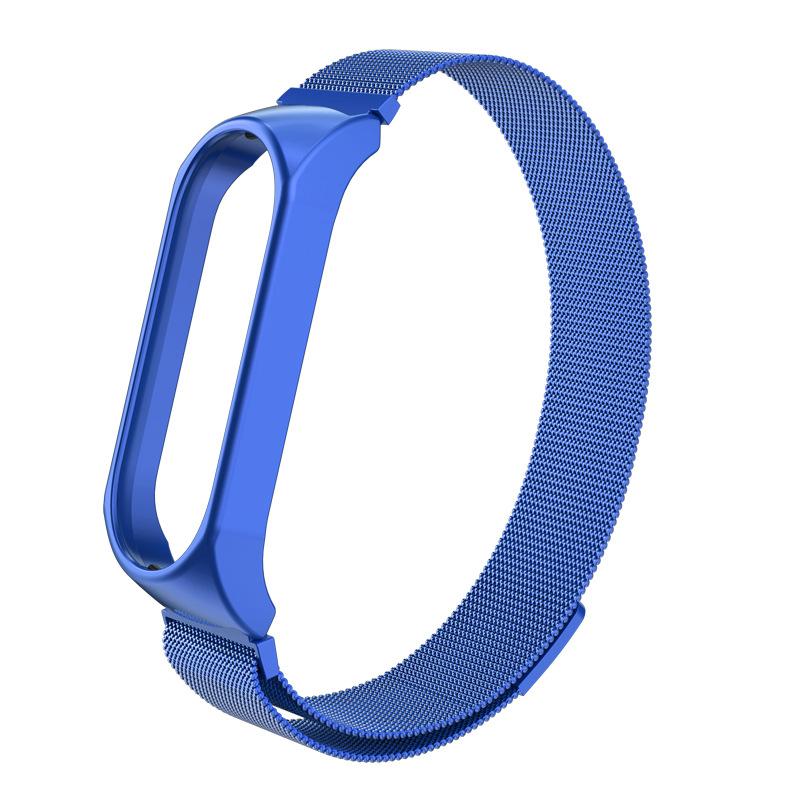 Magnetic Strap for Xiaomi Mi Band 3 4 5 6 Smartwatch Wrist Metal Mesh Bracelet Stainless Steel Wristband