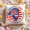 Чехол на подушку 250-летие США Плюшевая ткань Мягкий Двусторонний Печатный Диван Теплый Зимний Домашний Подарок Наволочка