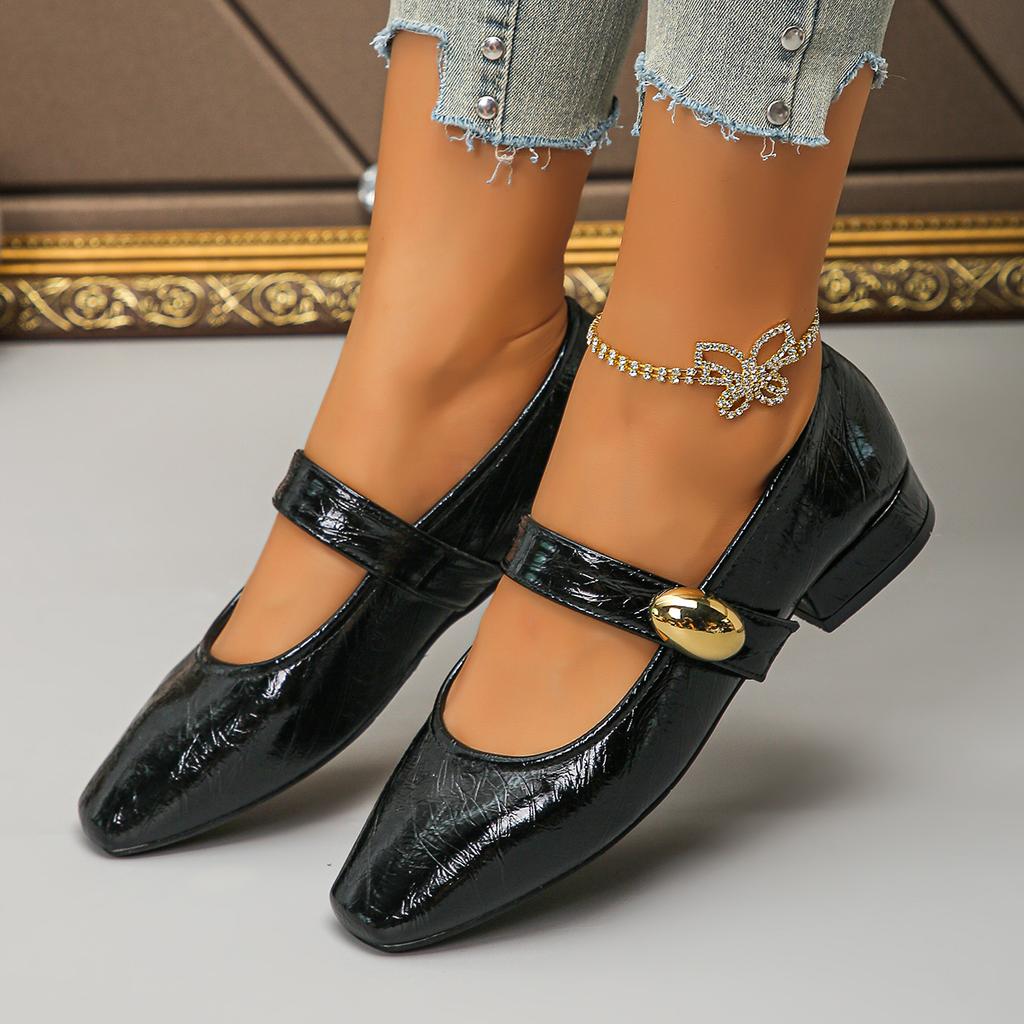 Fashion Women Flats Korean Spring Elegant Round Toe Loafers Women French Retro Low Heels Cute Mary Jane Shoes for Women Zapatos De Mujer
