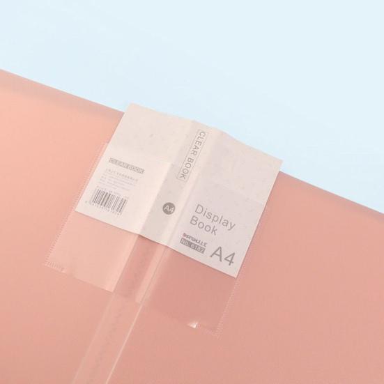 File Folder Double-sided High-Transparency Large Capacity Inner Pockets Multifunctional Sheet Protector with Plastic Sleeves A4 Paper Binder Organizer