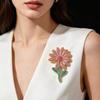 Decorative Rhinestone Flower Brooch for Women Girls Fancy Detail for Every Outfit