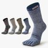 Autumn Winter Men's Sports Five Finger Socks Cotton Sweat Absorption Anti-odor Hiking Split-Toe Socks Biking Sports Socks