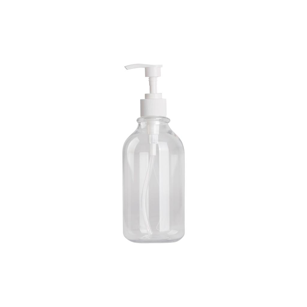 500ML PET Soap Dispenser Refillable Shampoo Conditioner Hands and Dishes Soap Dispenser Bottle for Kitchen Bathroom with Pump Distributor Bottle