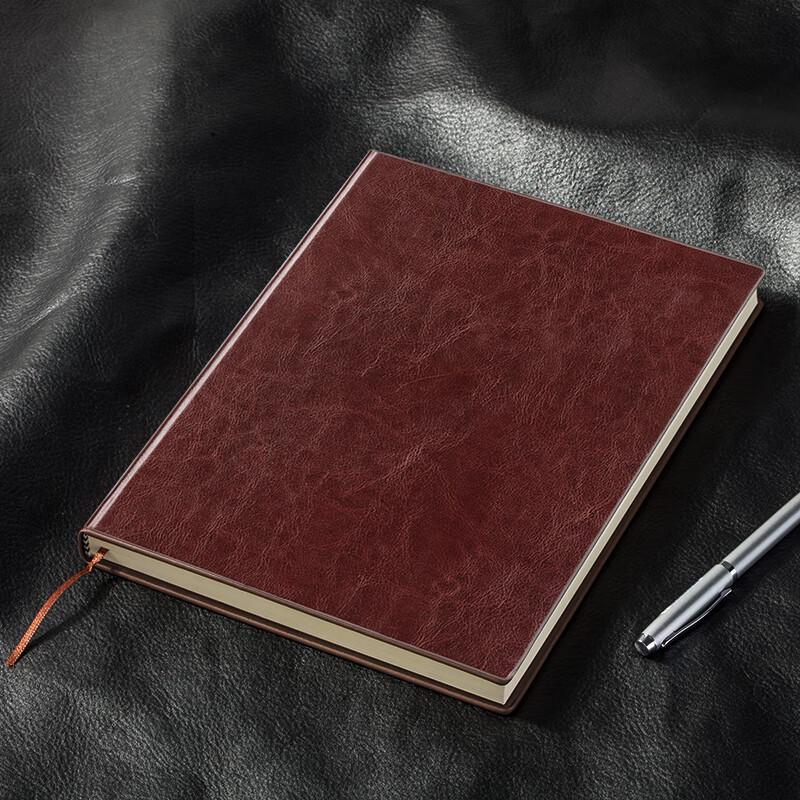 Deli A5 Leather-Bound Journal Notebook