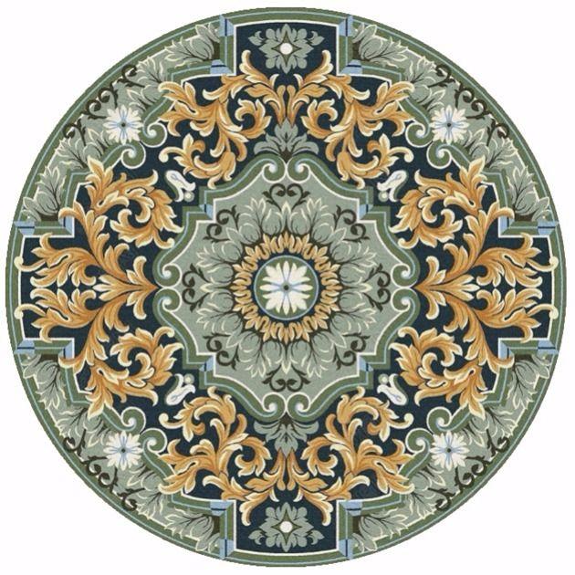 Американский богемный круглый ковер гостиная диван журнальный столик кабинет спальня прикроватный коврик подвесная корзина кресло-качалка коврик