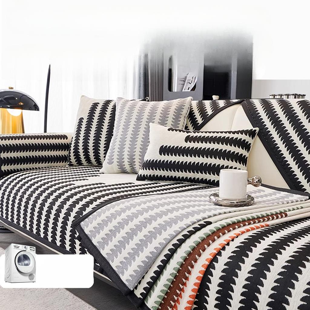 Подушка для дивана Four Seasons Universal Sofa Cover Fabric Высококачественный чехол для дивана из шенилла Нескользящая подушка для дивана с защитой от пятен