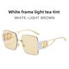 Fashion Unisex Frameless Sunglasses With Uv400 Protection For Summer Travel And Outdoor Activities