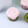 Cat Paw Pattern Lid Sauce Container Round/square Salad Dressing Containers Crisper Box  Honey