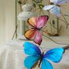 10PC DIY Decor Weddings Home Garden Accents 3D Printed Artificial Butterflies PVC