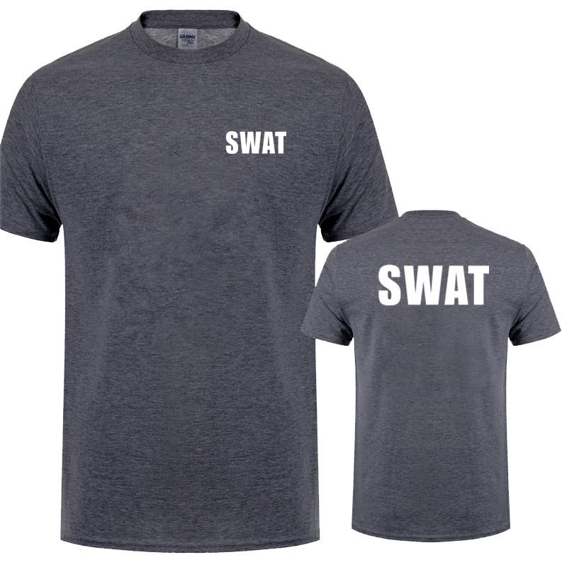 Swat T Shirt Summer New Clothing Cotton Casual Short Sleeve Unisex T Shirts Hip Hop Swat Tees Tops Ot035