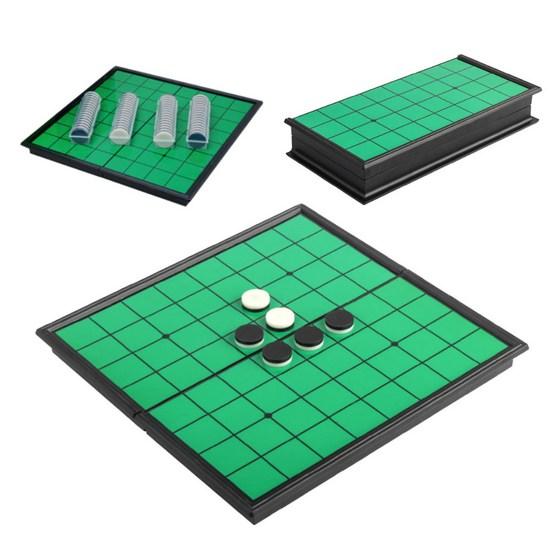 Ecolucky Счастливое распространение Портативная магнитная игра Отелло Складная настольная игра, популярная корейская игра