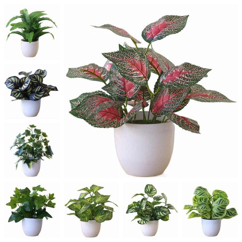 Искусственная трава реалистичный горшечный сциндапсус зеленый имитация зелени бонсай искусственные растения бонсай