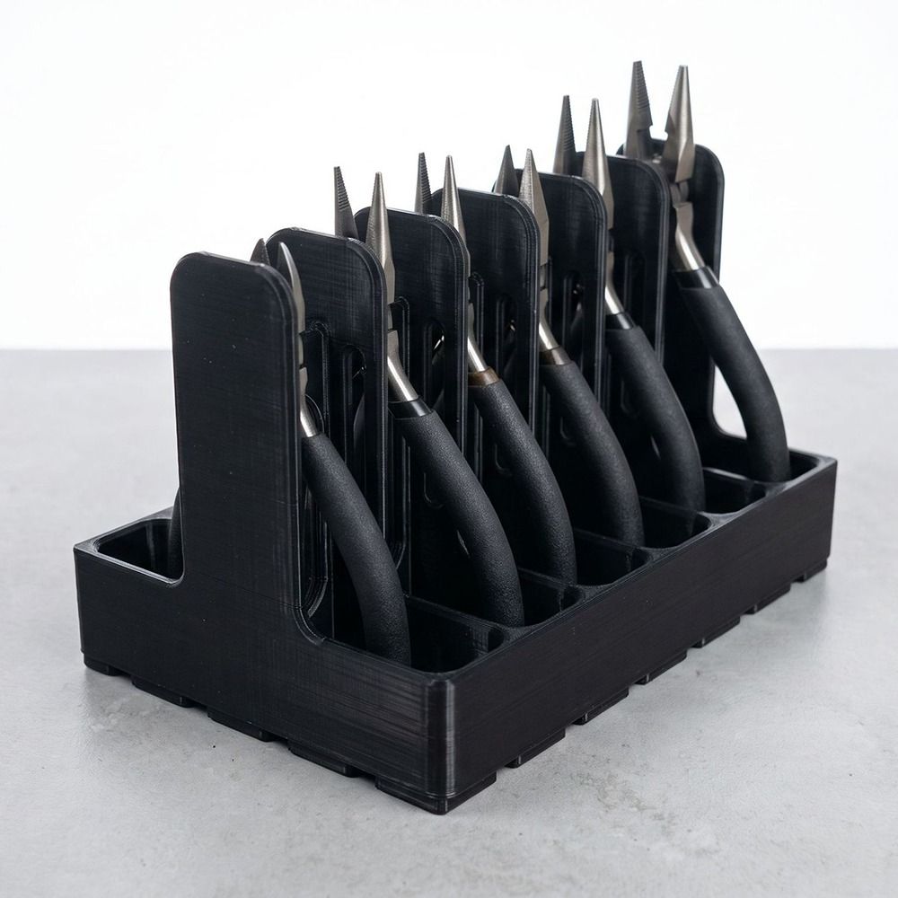 3/6 Slots Pliers Holder Non-Slip Hand Tool Organizer Practical Pliers Storage Rack Garage Drawer