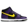 Nike Мужские кроссовки Dunk High Premium EMB Lakers фиолетово-черные Opti-Yellow DH0642-001