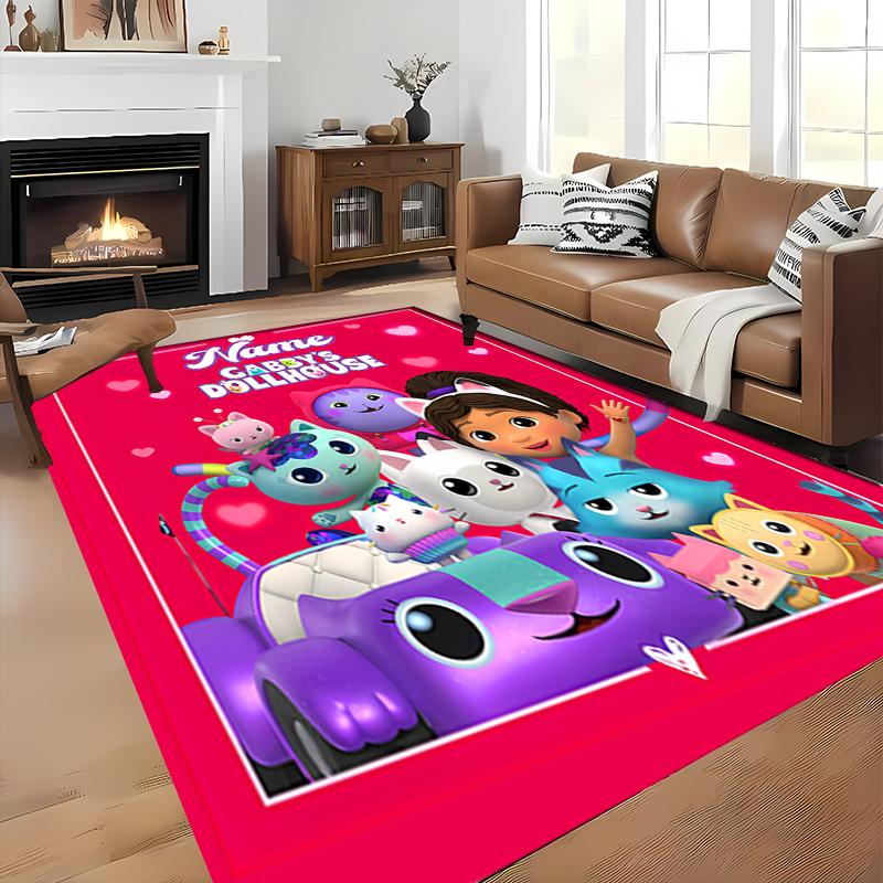 Custom personalization Gabby's Dollhouse Area Rug - Perfect For Kitchen, Bathroom,Laundry Room Decor Large Size Available,Gift All Seasons