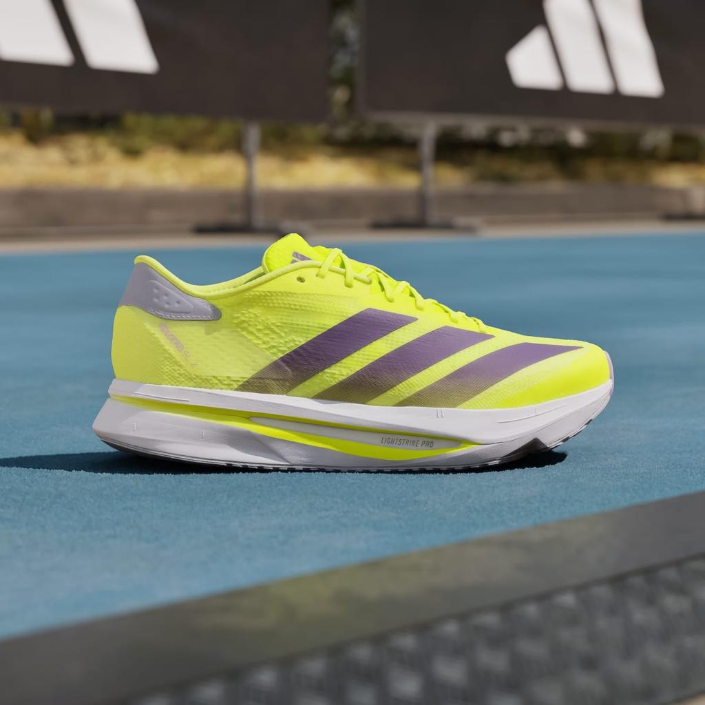 adidas ADIZERO SL 2 JQ3128 Men's Performance Sports Shoes Solar Yellow / Aurora Plum / Powder Plum