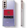 Чехол для телефона с футбольным флагом Марокко для Samsung Galaxy S23 S22 Ultra S20 S21 FE 5G S10 S10E S9 S8 Plus 4G, мягкая прозрачная задняя крышка Couqe
