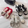 Small Square-headed Zebra Shoes, New Sports and Leisure Color Matching In Summer 2025, Red German Training Shoes, Women's Foreign Trade Large Size
