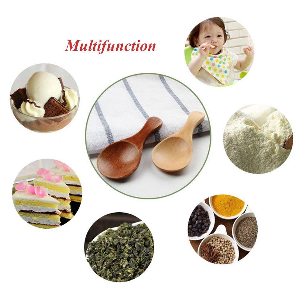 Cooking Tools Flatware Natural Coffee Tea Salt Wood Spoons Sugar Spoon Small Mini